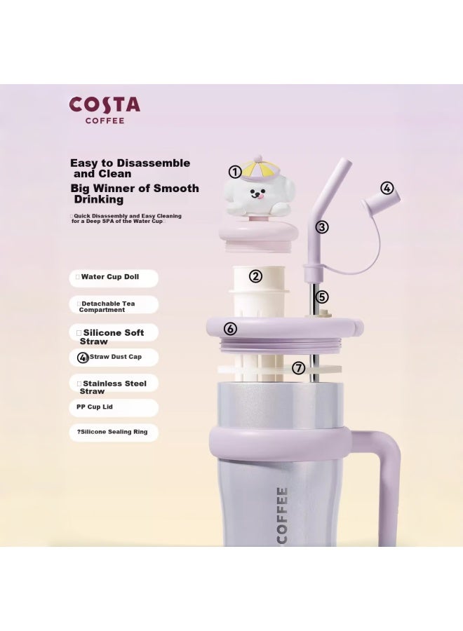 Costa Good Luck Partner Series New Year Limited Edition Jumbo Capacity Insulated Bottle 316l Stainless Steel Water Cup Birthday Gift