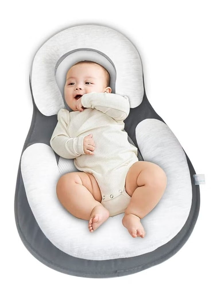 MIXDE Newborn Baby Nest Support Baby Lounger Pillow Softness Baby Bed Positioners Comfortable Easy Cleaning Baby Sleeper Lounger for 0 6 Months Infant Portable Bassinet Small - Image 1
