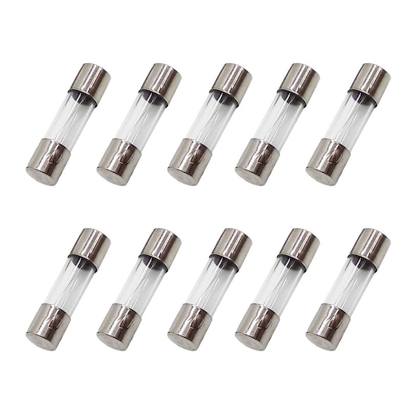 COMPSTUDIO 10pcs F15AL250V 5 X 20MM (3/16 in x 3/4 in) 15A Fast-Blow Fuse 250V Glass Fuse - 10 Pack - Image 1