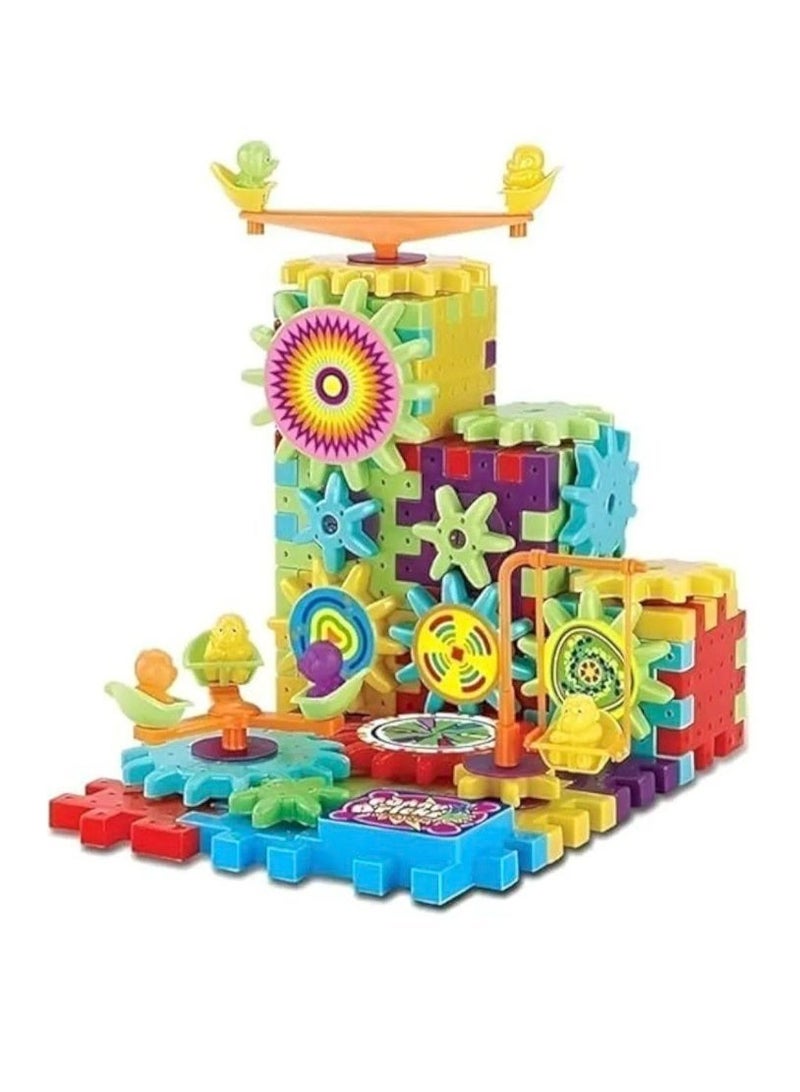 81 PCS Educational Gear Building Blocks | Creative Construction Set for Kids, STEM Learning Toy Age 3+ - Image 4