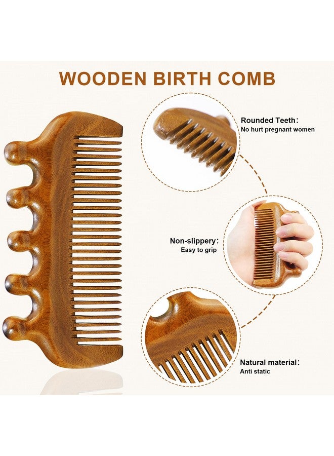 start makers START MAKERS Birthing Comb for Labor Pain Relief, Natural Wooden Comb for Women Labor and Delivery Essentials Labor Comb With Cloth Bag and Box, Pregnancy Gifts for Expecting Mom, Christmas Gift  - Image 2