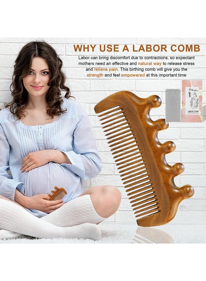 start makers START MAKERS Birthing Comb for Labor Pain Relief, Natural Wooden Comb for Women Labor and Delivery Essentials Labor Comb With Cloth Bag and Box, Pregnancy Gifts for Expecting Mom, Christmas Gift  - Image 3