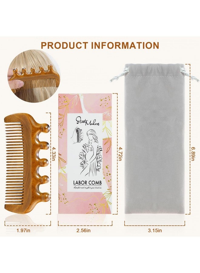 start makers START MAKERS Birthing Comb for Labor Pain Relief, Natural Wooden Comb for Women Labor and Delivery Essentials Labor Comb With Cloth Bag and Box, Pregnancy Gifts for Expecting Mom, Christmas Gift  - Image 5