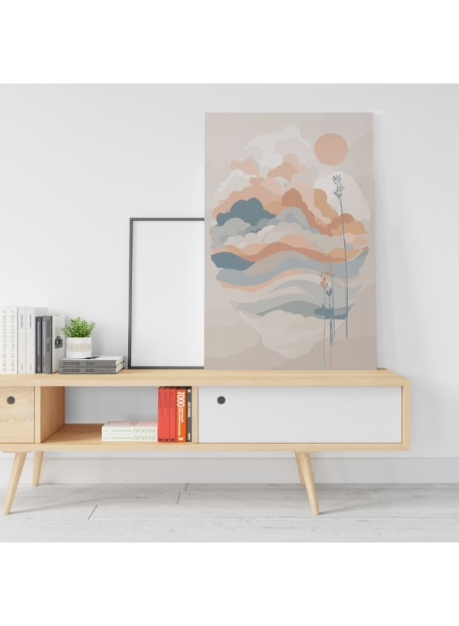 Home Gallery Mid-Century Modern Sunrise Printed Canvas wall art 120x80 - Image 1