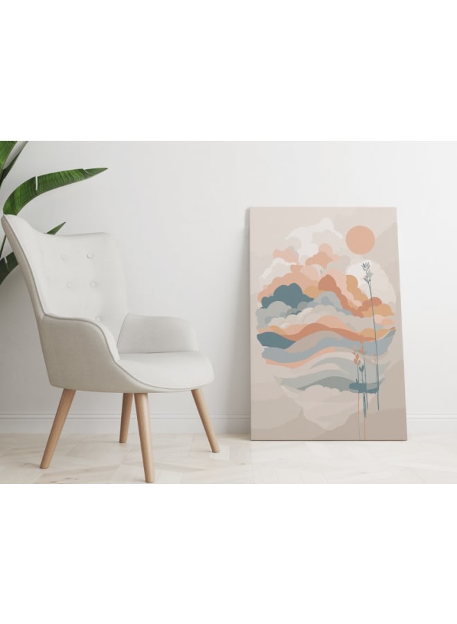 Home Gallery Mid-Century Modern Sunrise Printed Canvas wall art 120x80 - Image 2