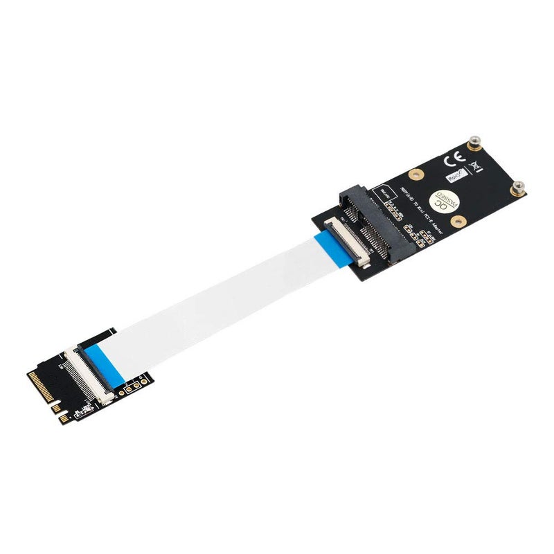 Mustpoint M.2 (NGFF) Key A/E/A+E to Mini PCI-E Adapter with FFC Cable - Image 1