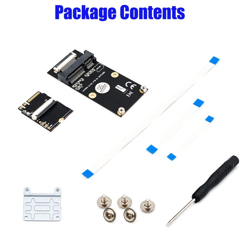 Mustpoint M.2 (NGFF) Key A/E/A+E to Mini PCI-E Adapter with FFC Cable - Image 4