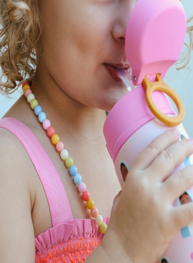 Be A Heart Mary Water Bottle for Kids Stainless Steel 13.5 oz Pink - Image 5