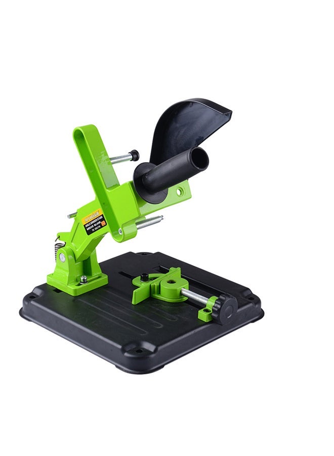 NIBEMINENT Aluminum Iron Base Angle Grinder Holder Black/Green 25.2x25.2x26cm  - Image 1