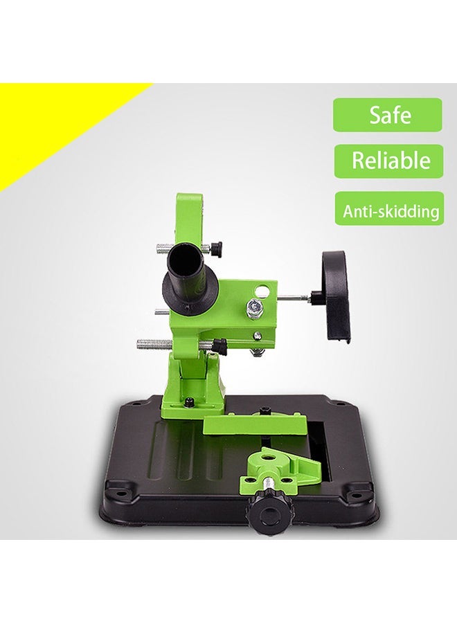 NIBEMINENT Aluminum Iron Base Angle Grinder Holder Black/Green 25.2x25.2x26cm  - Image 3