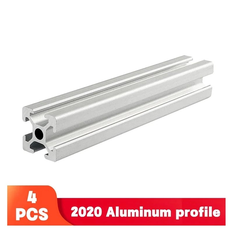 4pcs/lot 2020 Aluminum Profile Extrusion 100mm to 800mm Length Linear Rail 200mm 300mm 500mm for DIY 3D Printer Workbench CNC Leisurely(650mm) - Image 2
