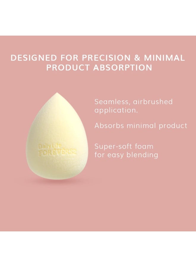 Daily Life Forever52 A Skin-Like Blend Pro Sponge | Edgeless, Ultra-Soft Makeup Sponge for Seamless Blending | Minimal Product Absorption | Latex-Free & Reusable - Image 2