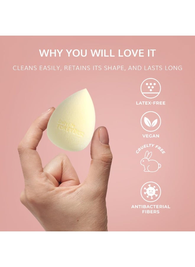 Daily Life Forever52 A Skin-Like Blend Pro Sponge | Edgeless, Ultra-Soft Makeup Sponge for Seamless Blending | Minimal Product Absorption | Latex-Free & Reusable - Image 3