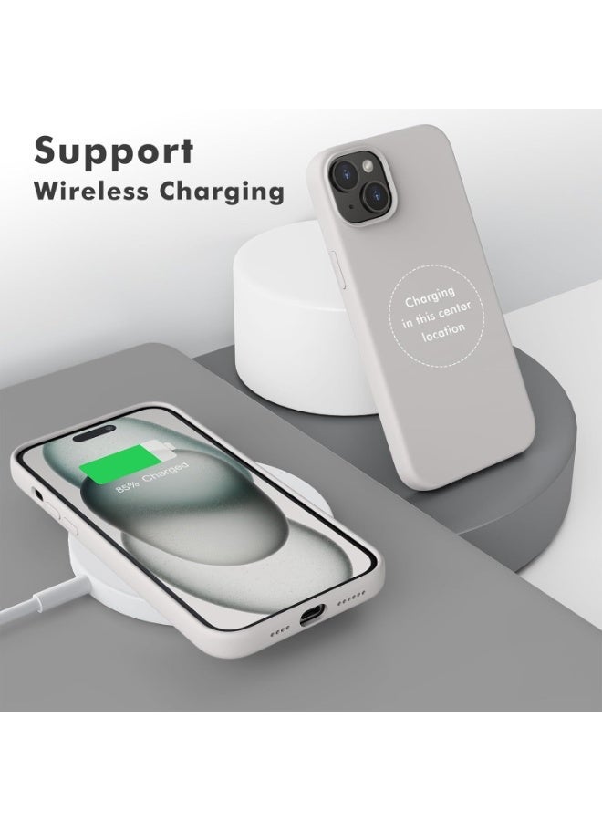 ten.tech Liquid Silicone Case for iPhone 13 Pro Max, Shockproof Anti-Fingerprint Anti-Scratch Slim Soft Rubber Case for iPhone 13 Pro Max (Dark Grey) - Image 2