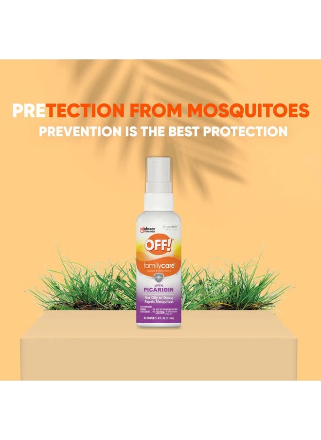 OFF! FamilyCare Insect & Mosquito Repellent Spritz, Bug Spray Made with Picaridin for Everyday Use, 4 oz  - Image 2