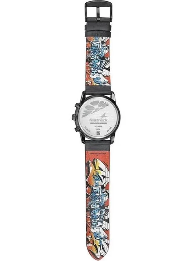 TITAN Men's Analog Display Watch With Black Leather Strap - 3216NL01