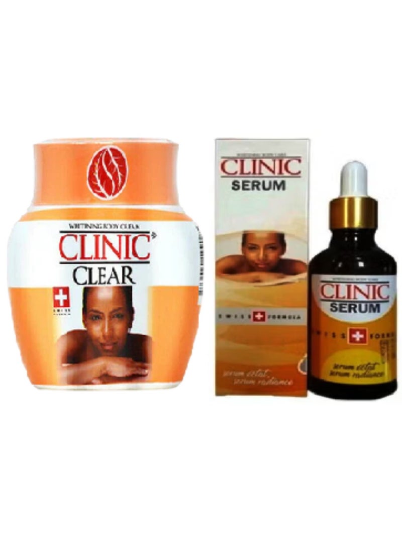 Clinic Clear Whitening Body Cream 150 g And Whitening Serum 50 ml  - Image 1