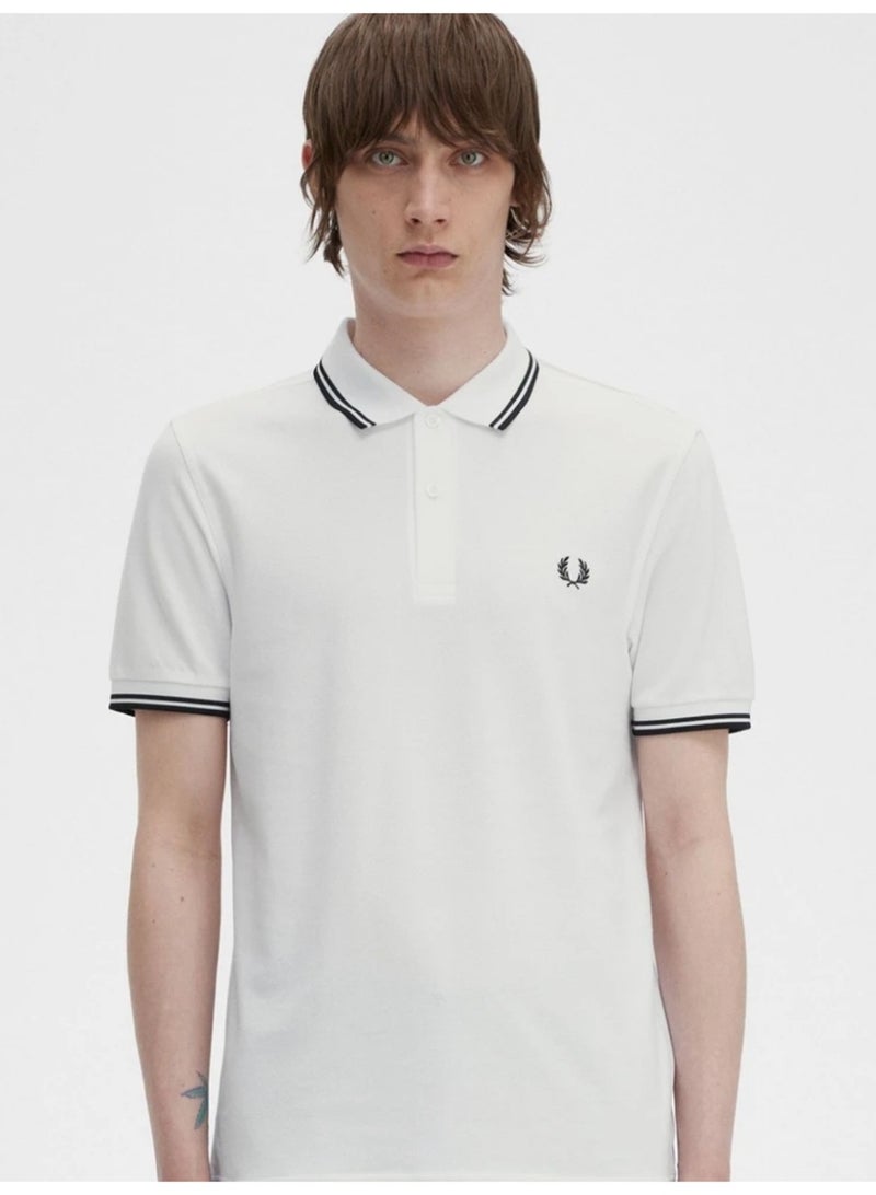 FRED PERRY Men's Polo Shirt - Autumn/Winter Short Sleeve Casual Heavy Wheat Embroidery Colorful T-Shirt - Image 3