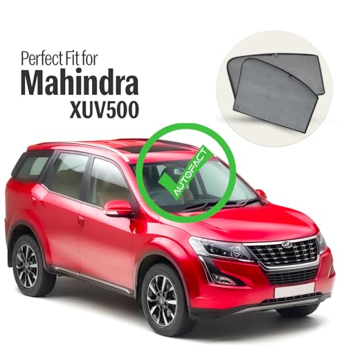 Autofact Car Sunshades for Mahindra XUV 500, UV Protection, Useful Car Accessories, Custom fit Sun Shades for Side Windows, Set of 6 - Image 2