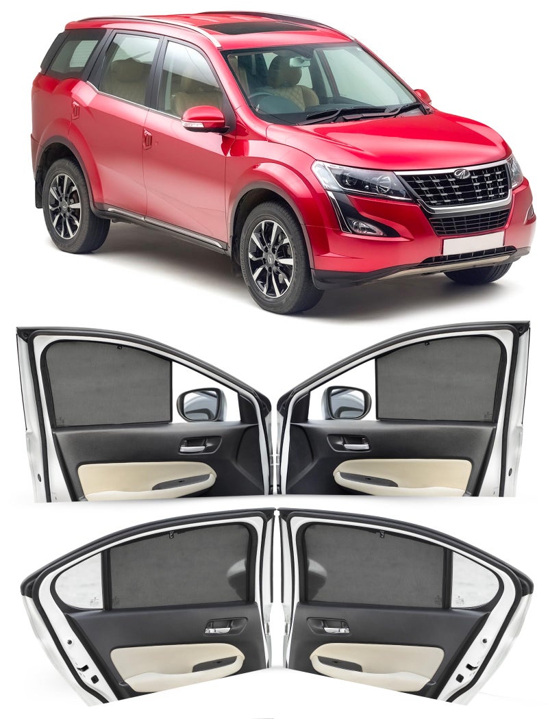 Autofact Car Sunshades for Mahindra XUV 500, UV Protection, Useful Car Accessories, Custom fit Sun Shades for Side Windows, Set of 6 - Image 1