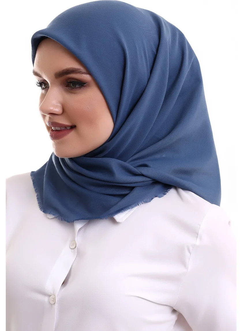 İhvan Online Cotton Panel Plain Patternless Cover Blue