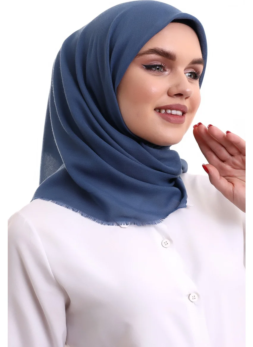 İhvan Online Cotton Panel Plain Patternless Cover Blue