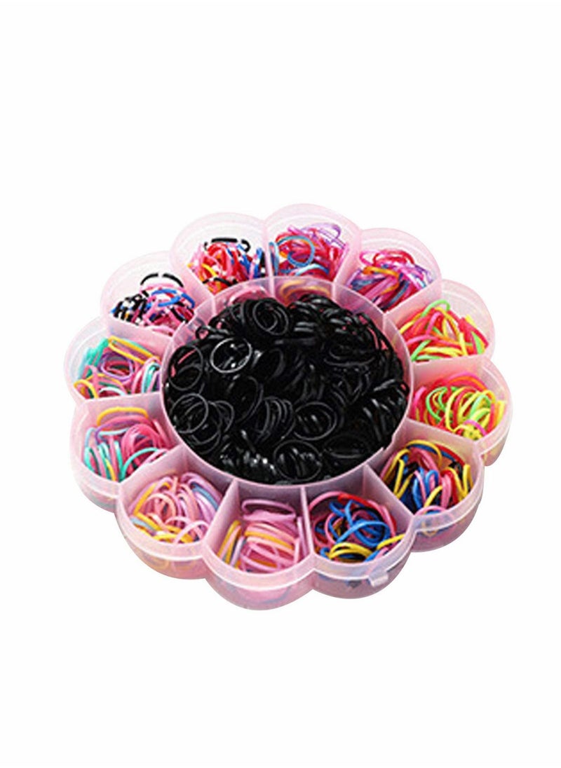 Excefore - 800 PCS Hair Tie Elastic Rubber Bands for Girls Kids Teens - Image 1