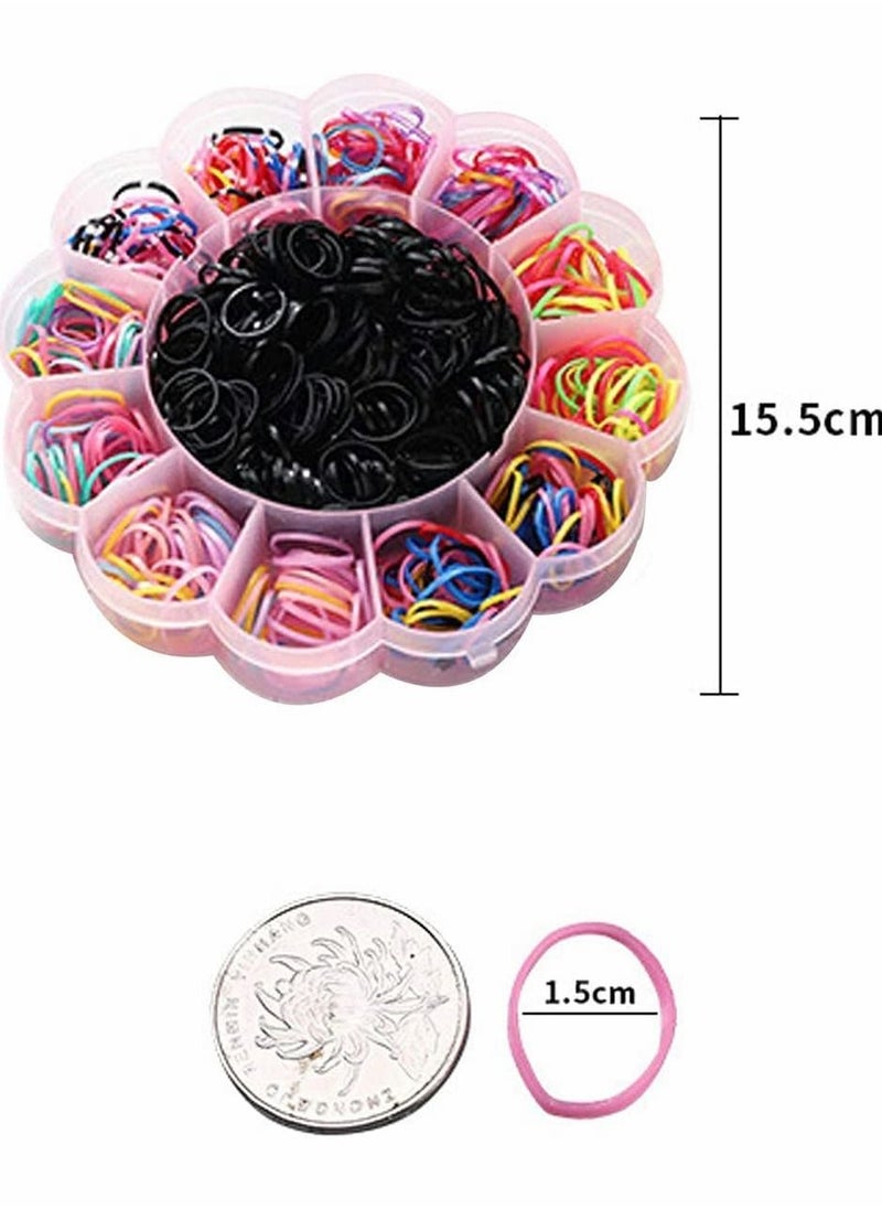 Excefore - 800 PCS Hair Tie Elastic Rubber Bands for Girls Kids Teens - Image 1