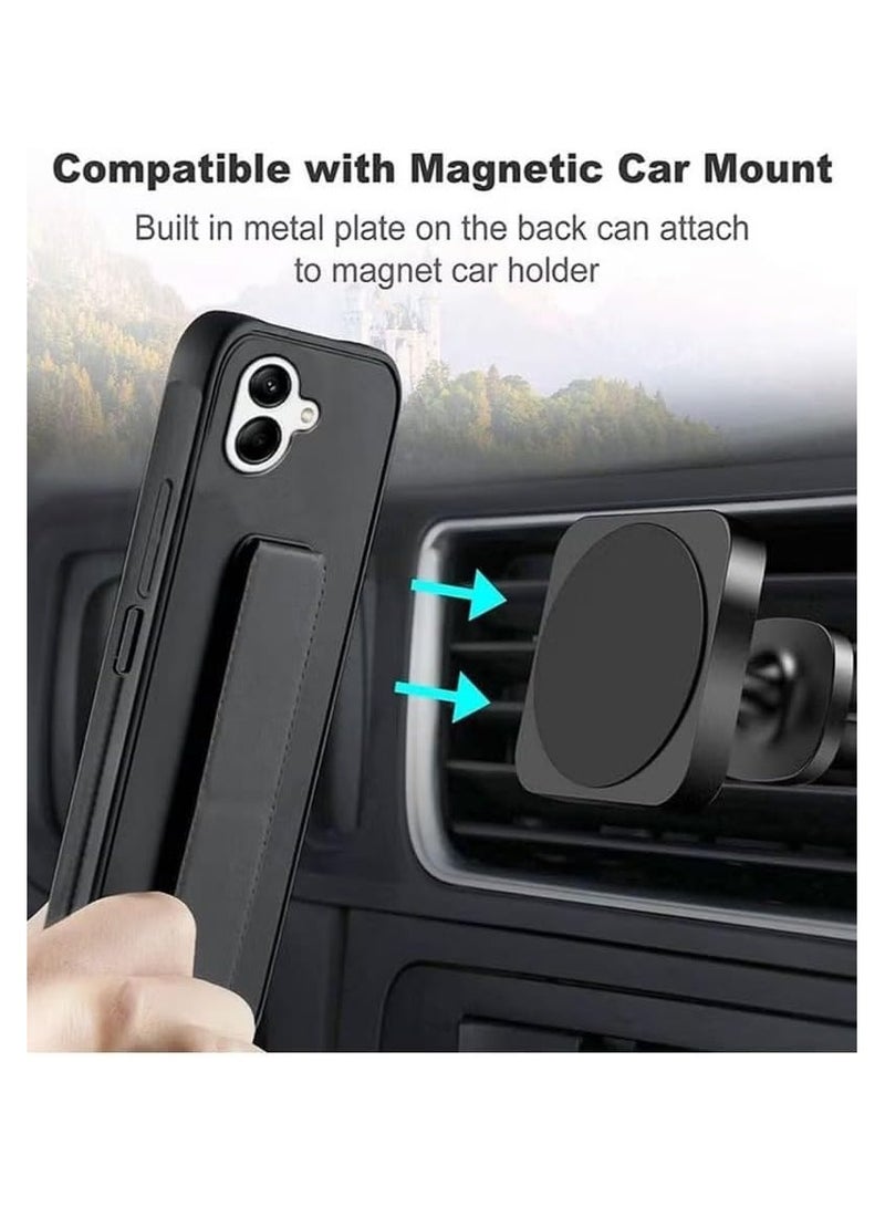 Case for Samsung Galaxy A06 Back Stand Cover Magnetic Car Holder Soft Silicone Horizontal & Vertical Kickstand Cover Wrist Strap Full protection Case for Samsung Galaxy A06 - Image 5