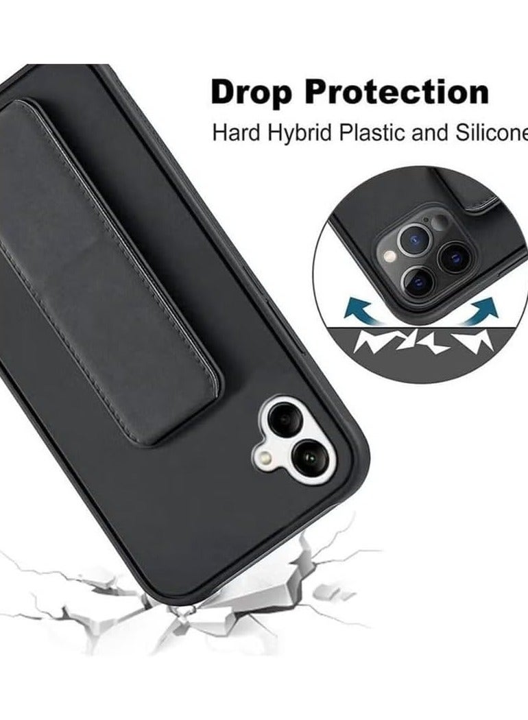 Case for Samsung Galaxy A06 Back Stand Cover Magnetic Car Holder Soft Silicone Horizontal & Vertical Kickstand Cover Wrist Strap Full protection Case for Samsung Galaxy A06 - Image 2