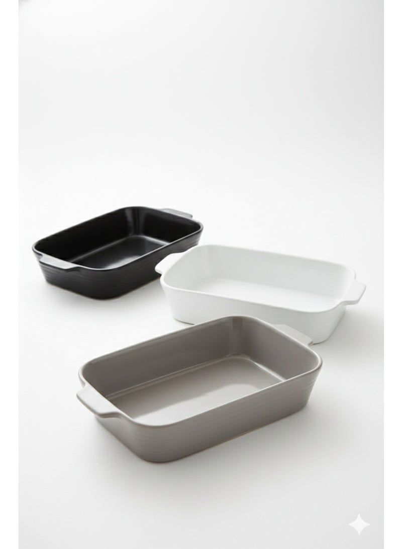 صينية خبز سيراميك مستطيلة – بمقابض جانبية - Image 5