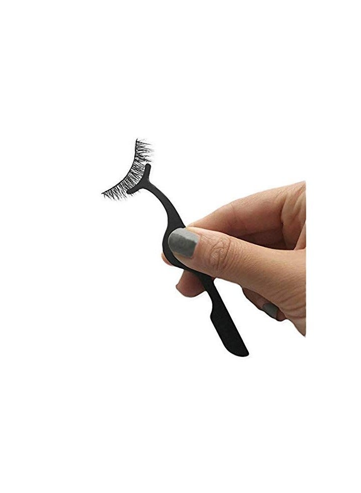 ORiTi False Eyelashes Applicator Tool Eyelash Extension Tweezers Remover Clip Tweezers Nipper - Image 2