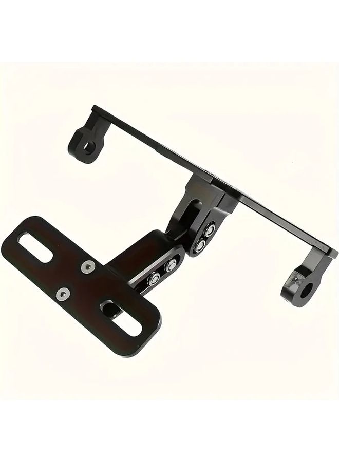 Black CNC Aluminum Adjustable Motorcycle License Plate Holder Tail Light Bracket - Image 2