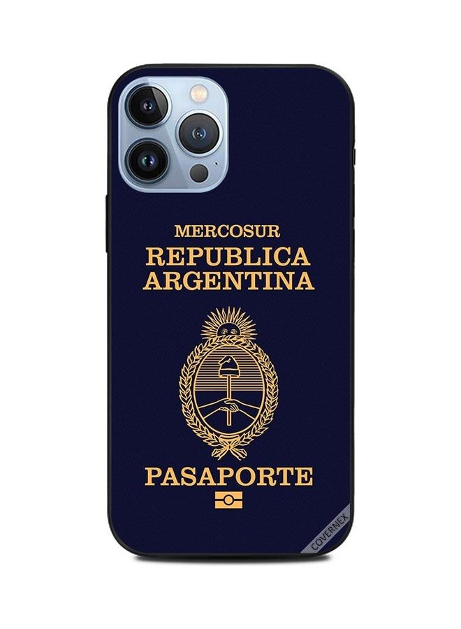 Covernex Apple iPhone 13 Pro Max Protective Case Cover Printed Featuring Argentina Passport DESIGN_1286 - Image 1