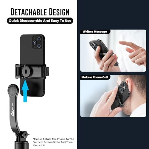 WeCool S2s Selfie Stick Tripod, 6sec Telescopic Pole with 42in/106cm extendable Selfie Stick, Detachable Mobile Holder with Wireless Remote for Photoshoot & Vlogging, Compatible with iPhone & Android - Image 4