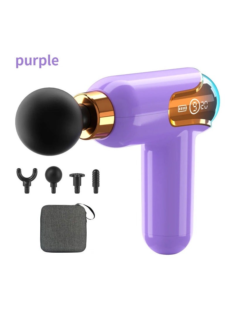 LCD Display Massage Gun: Portable Electronic Massager 