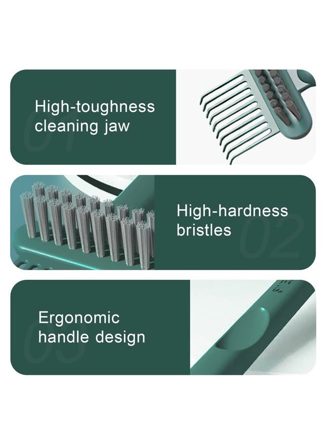 RHOS 2-in-1 Hair Brush Cleaner and Remover Tool - Comb for Removing Hair and Dust, Suitable for Home and Salon Use (1 Pack-Green) - Image 3