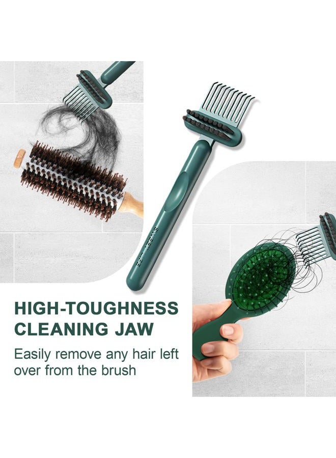 RHOS 2-in-1 Hair Brush Cleaner and Remover Tool - Comb for Removing Hair and Dust, Suitable for Home and Salon Use (1 Pack-Green) - Image 4