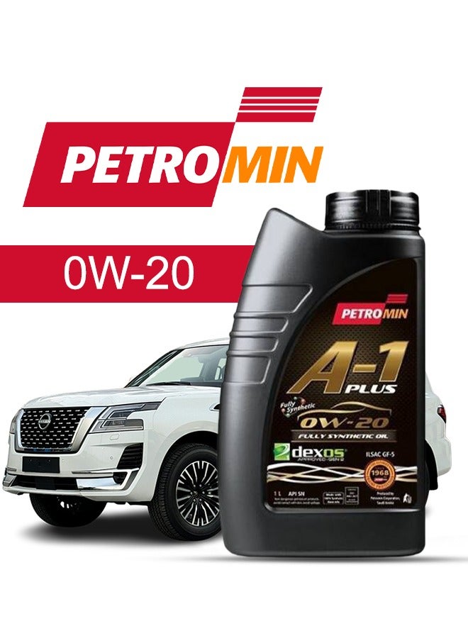 Petromin Engine Oil – For NISSAN Patrol V6 2024 - 2019, 5 Liter,  0w20 Petromin - With Engine Oil Filter - 2019 2020 2021 2022 2023 2024