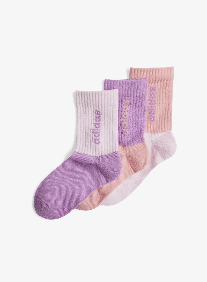 adidas جوارب أطفال طاقم قطن  قطع