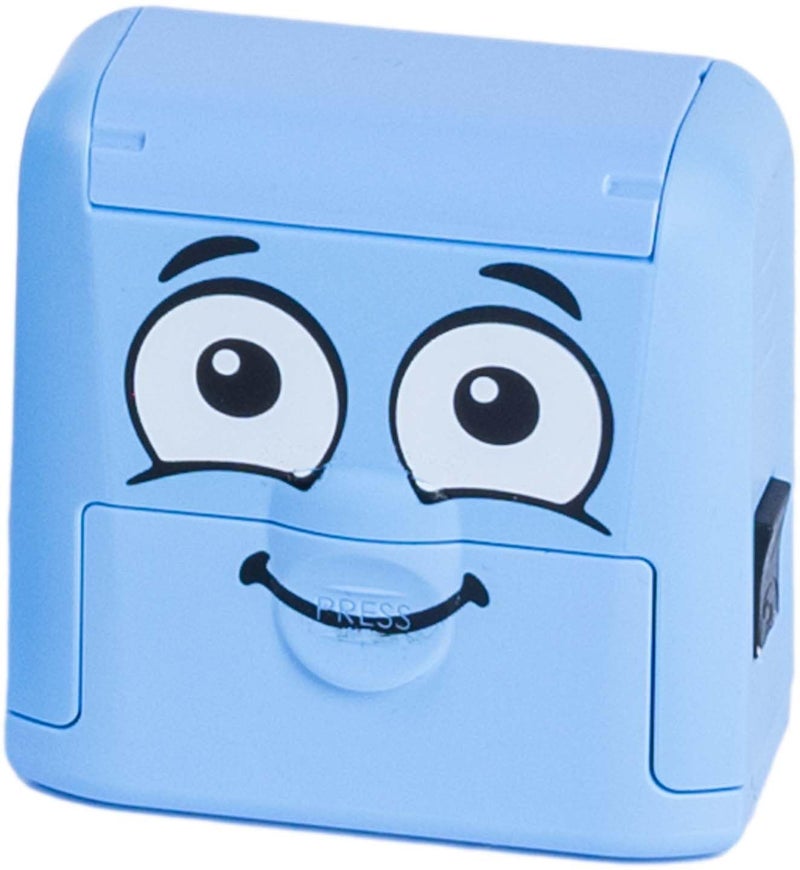 Colop DIY MARKY - Customizable Stamp for Kids | for Children's Clothing and Items | Includes Ink for up to 1000 Impressions | Suitable for All Surfaces | Complete Set with Labels and Thermo Tape (Blue) - Image 4