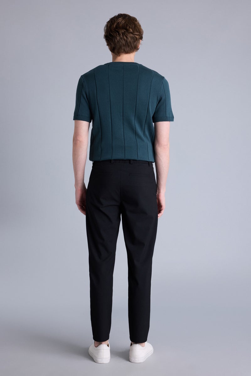 DeFacto Black Man Regular Fit Trousers Casual - Image 5