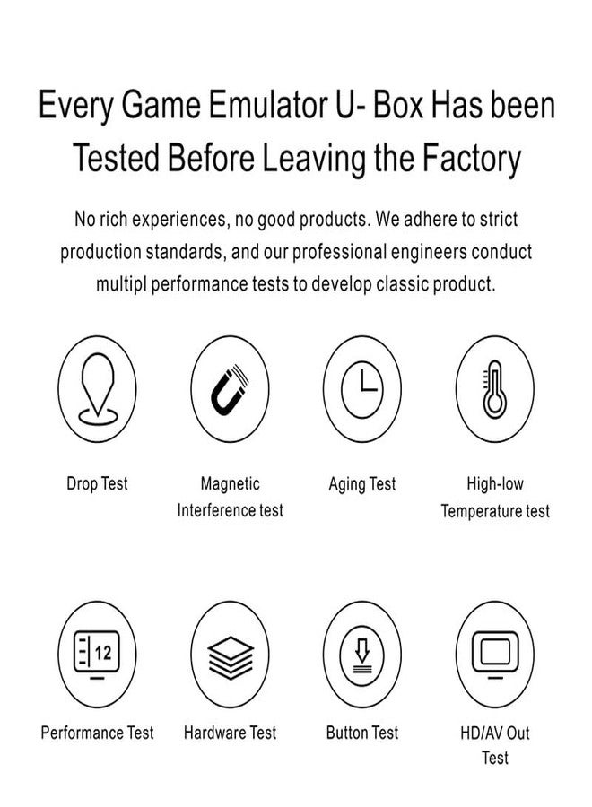 Mabron مابرون (عرض خاص لشهر نوفمبر 15 عامًا) GD10 عصا ألعاب مدمجة مع 30000 لعبة، سعة تخزين 64 جيجابايت، وحدة تحكم لاسلكية 2.4 جيجا هرتز، جهاز ألعاب فيديو عالي الدقة، مخرج عالي الدقة للتلفزيون. - Image 2