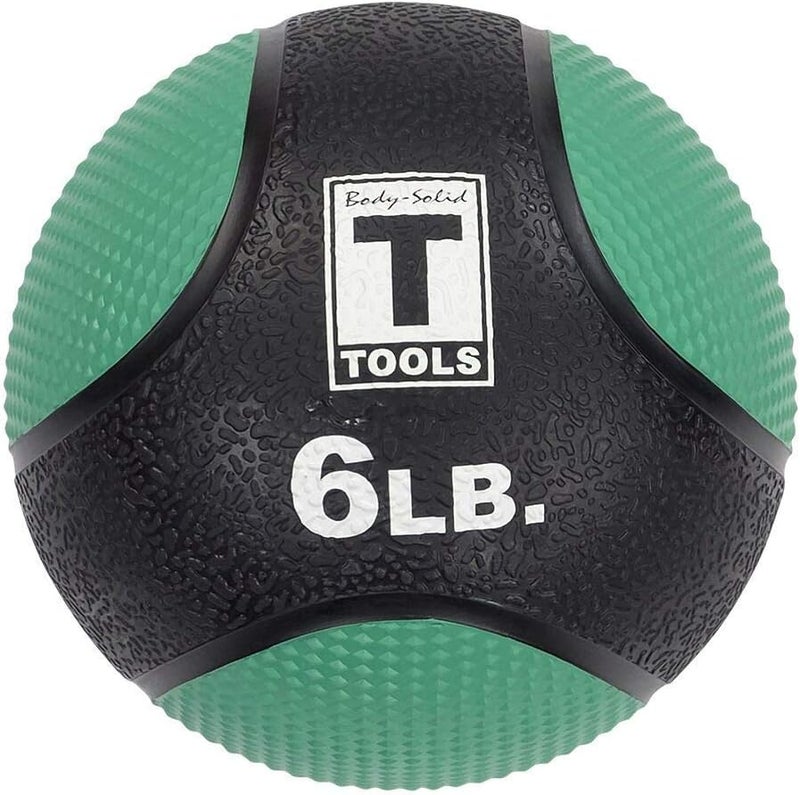 Body Solid Rubber Medicine Ball - Superior Grip, Textured Surface, Adjustable Air Pressure Fitness Balls - Ideal for Cardio and Core Exercise in Home & Gym Workouts - Image 1