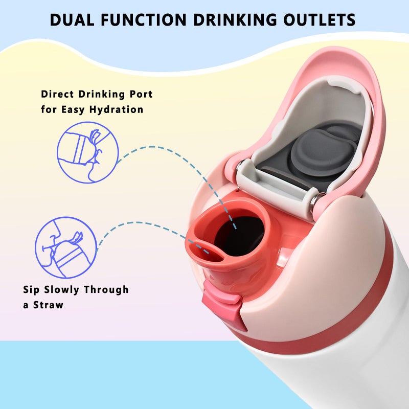 Ntiera Replacement Lid For Owala Freesip Compatible With Owala Freesip Water Bottle 16Oz 24Oz 32Oz 40Oz Premium Replacement Accessories For Owala Cap Leak-Proof Bpa-Free(Pink Latte) - Image 2