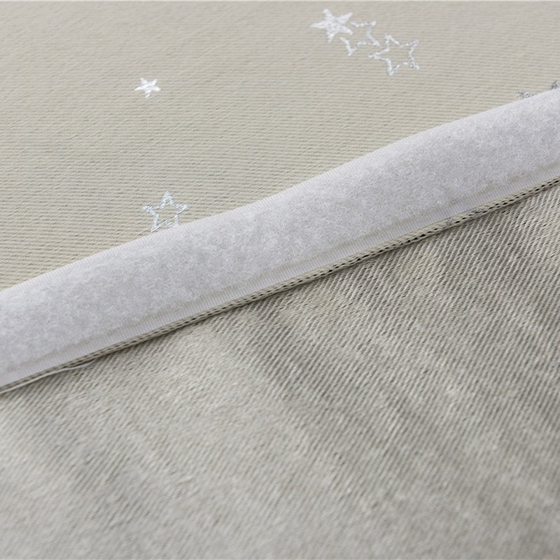 1PC Curtain Aoresac Home Hot Silver Stars Blackout Double Sided Velcro Curtain Fabric Home Decoration for Living Room Bedroom - Image 5