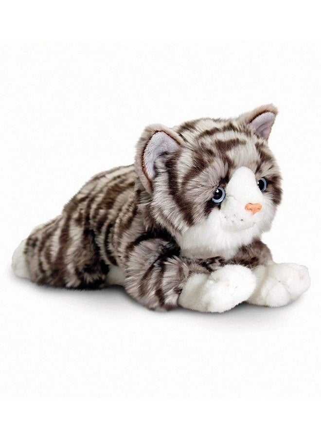 Tickles - Grey Cute Laying Cat Plush Animal Stuffed Soft Toy For Kids (Color: Grey Size: 20 Cm) - Image 1