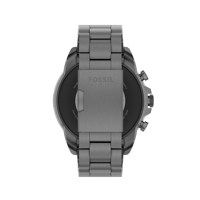 Fossil Men's Gen 6 44mm Stainless Steel Touchscreen Smart Watch, Color: Smoke (Model: FTW4059V/FTW4059R) - Image 3