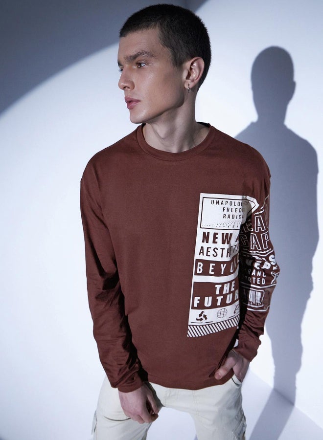 Hubberholme Men's Brown T-shirts - Classic Fit and Comfortable Style  - Image 3