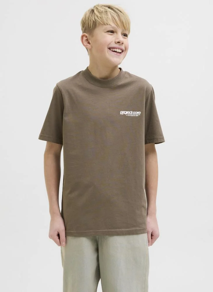 جاك وجونز جونيور Kids Logo Crew Neck T-Shirt